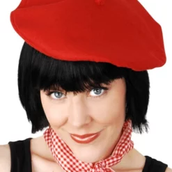 FRENCH BERET IN BLACK OR RED