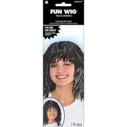 TINSEL WIG - BLACK