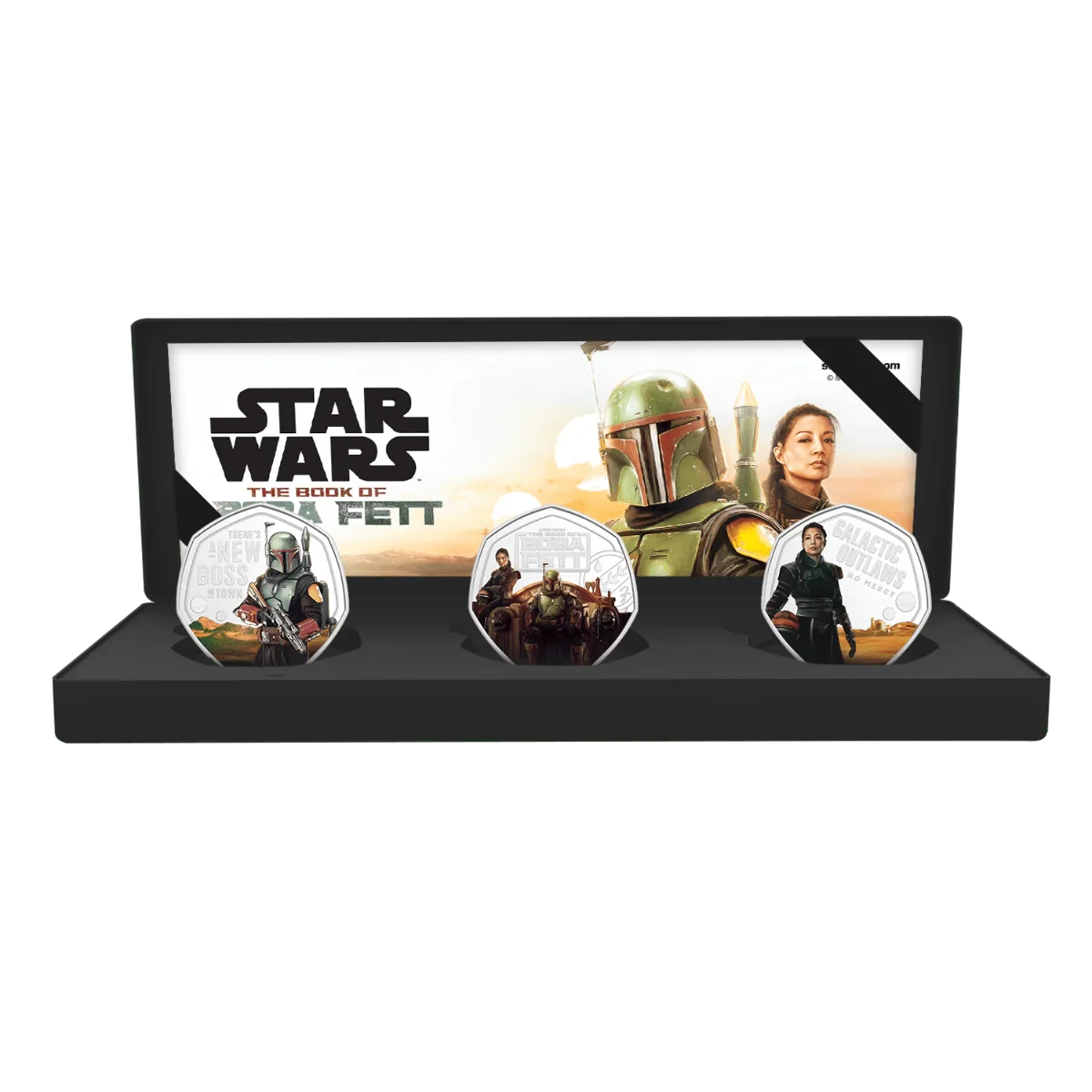 Star Wars: The Mandalorian The Book Of Boba Fett Commemorative Coin Boxset