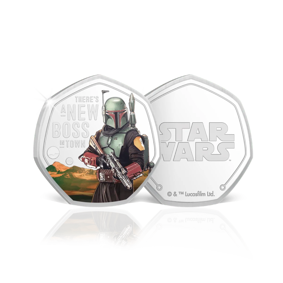 Star Wars: The Mandalorian The Book Of Boba Fett Commemorative Coin Boxset - Image 3