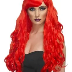 MERMAID WIG - BRIGHT RED