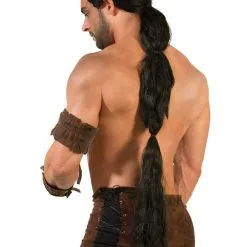 WARRIOR BLACK WIG - SUPER LONG PIGTAIL