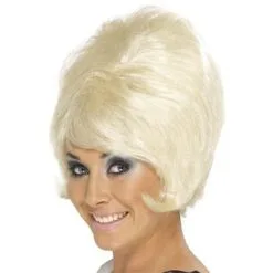 1960'S SHORT BLONDE BEEHIVE WIG
