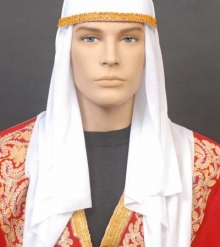 ARABIAN NIGHTS WHITE SCARF & HAT