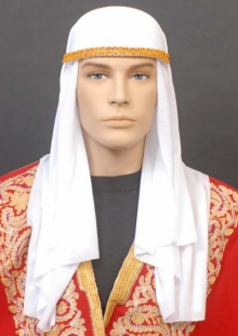 ARABIAN NIGHTS WHITE SCARF & HAT