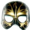 MASK - BLACK & GOLD FANTASY TATTOO MASK