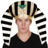EGYPTIAN HAT GOLD STRIPE WITH SNAKE