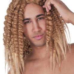 KELLY THE SURFER DARK BLONDE CRIMPED WIG - LONG