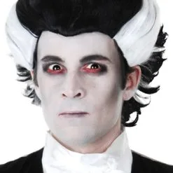 CLASSIC BLACK AND WHITE VAMPIRE WIG