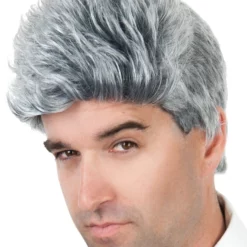 GREY CLOONEY WIG
