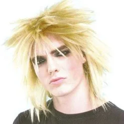 ROCK STAR MULLET WIG - BLONDE