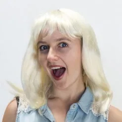 1960'S LADY BLONDE WIG WITH FRINGE