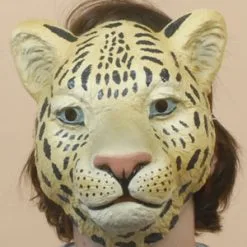 MASK - FULL FACE LEOPARD/CHEETAH PLASTIC