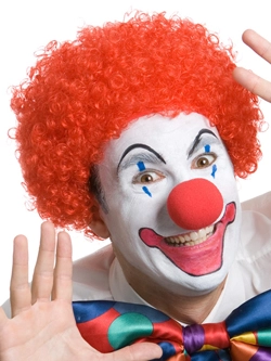 CURLY CLOWN WIG - RED