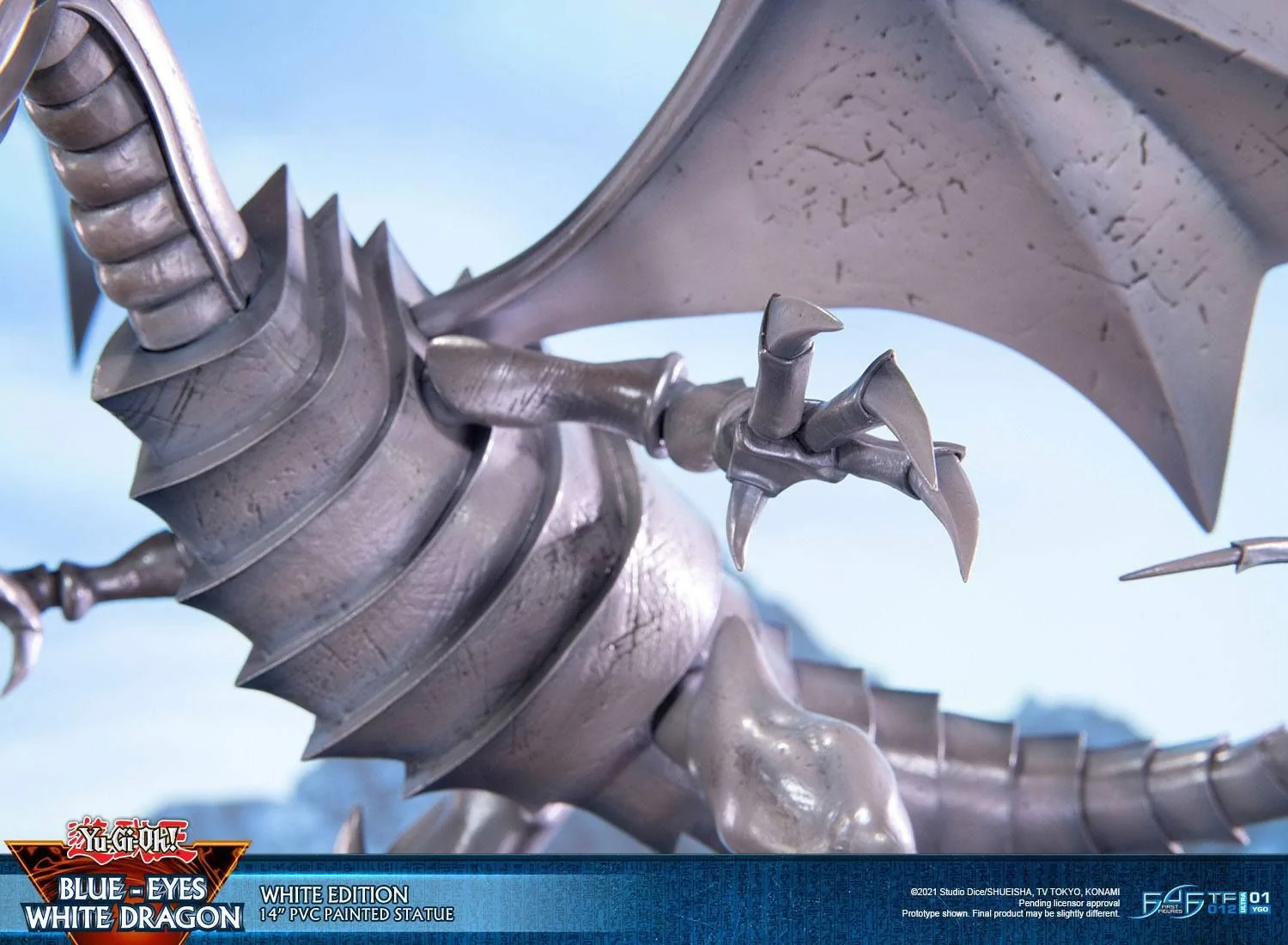 Yu-Gi-Oh Blue Eyes White Dragon White Edition PVC Figure - Image 12