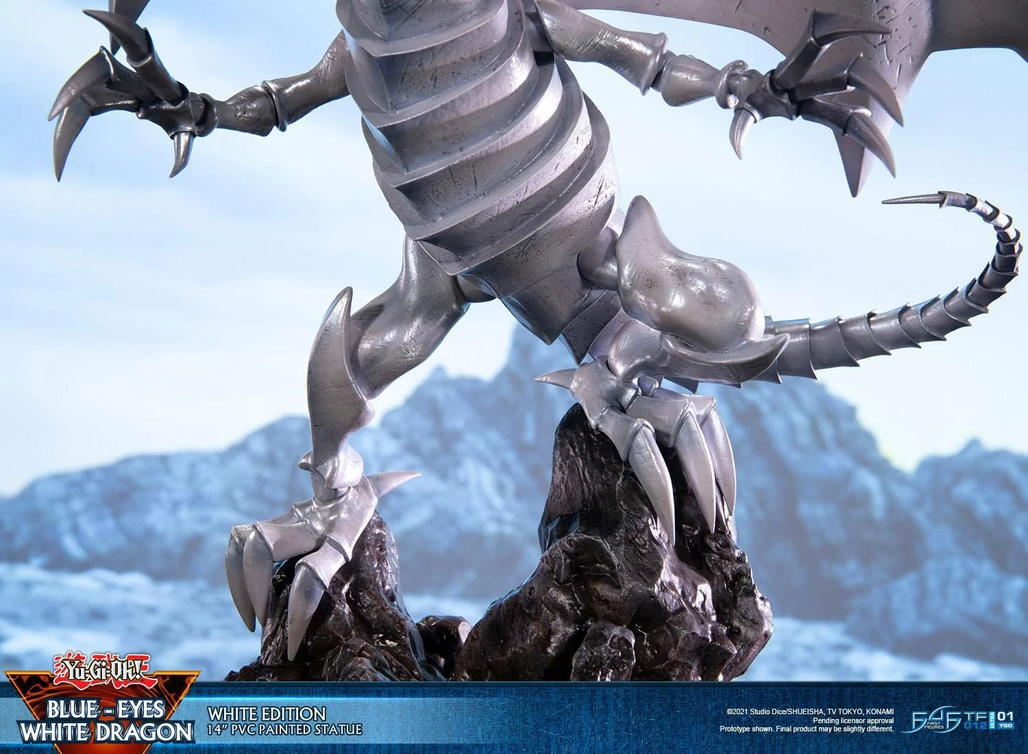 Yu-Gi-Oh Blue Eyes White Dragon White Edition PVC Figure - Image 13