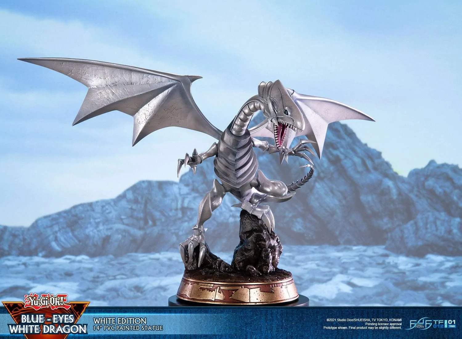 Yu-Gi-Oh Blue Eyes White Dragon White Edition PVC Figure