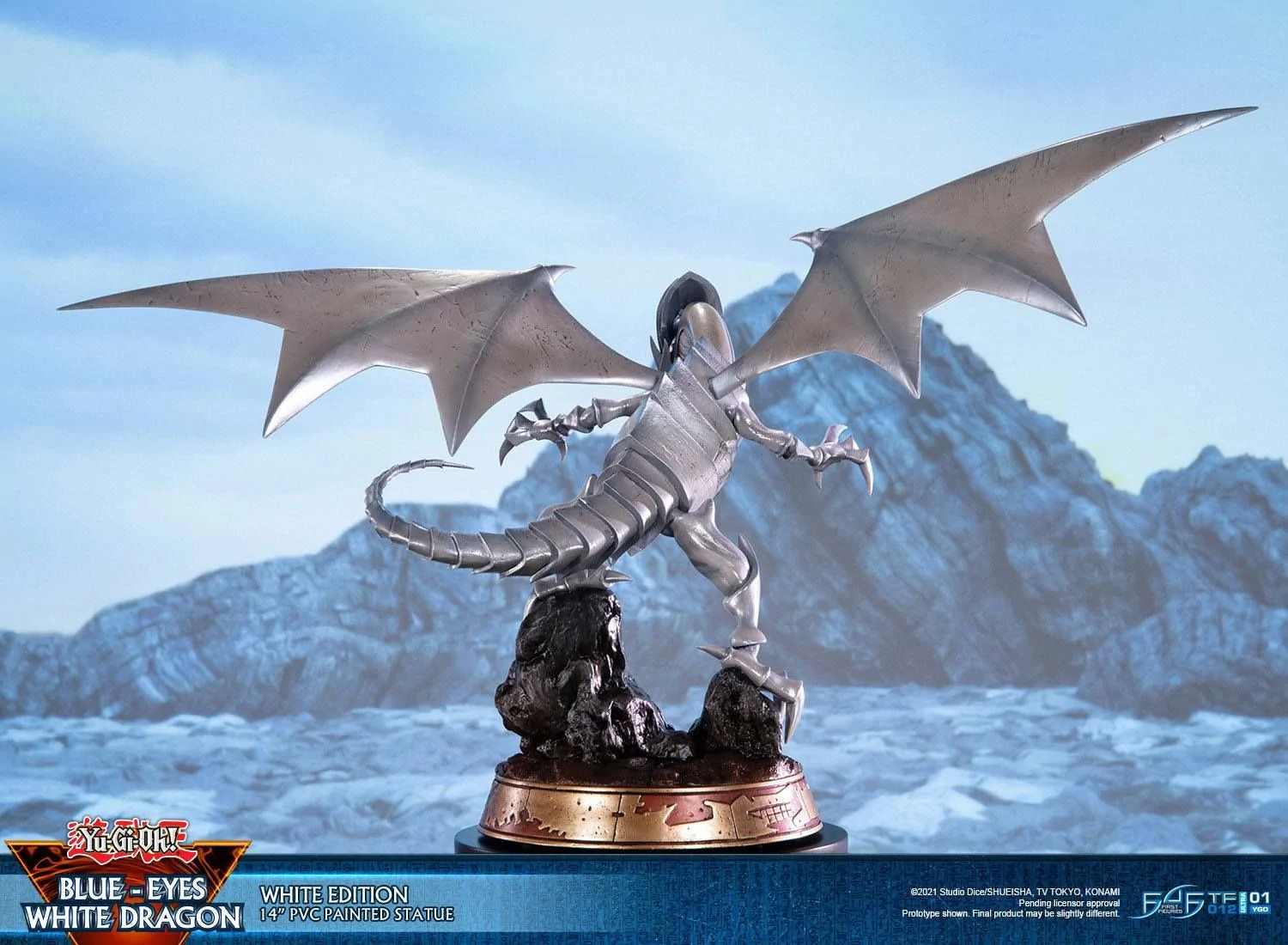 Yu-Gi-Oh Blue Eyes White Dragon White Edition PVC Figure - Image 3