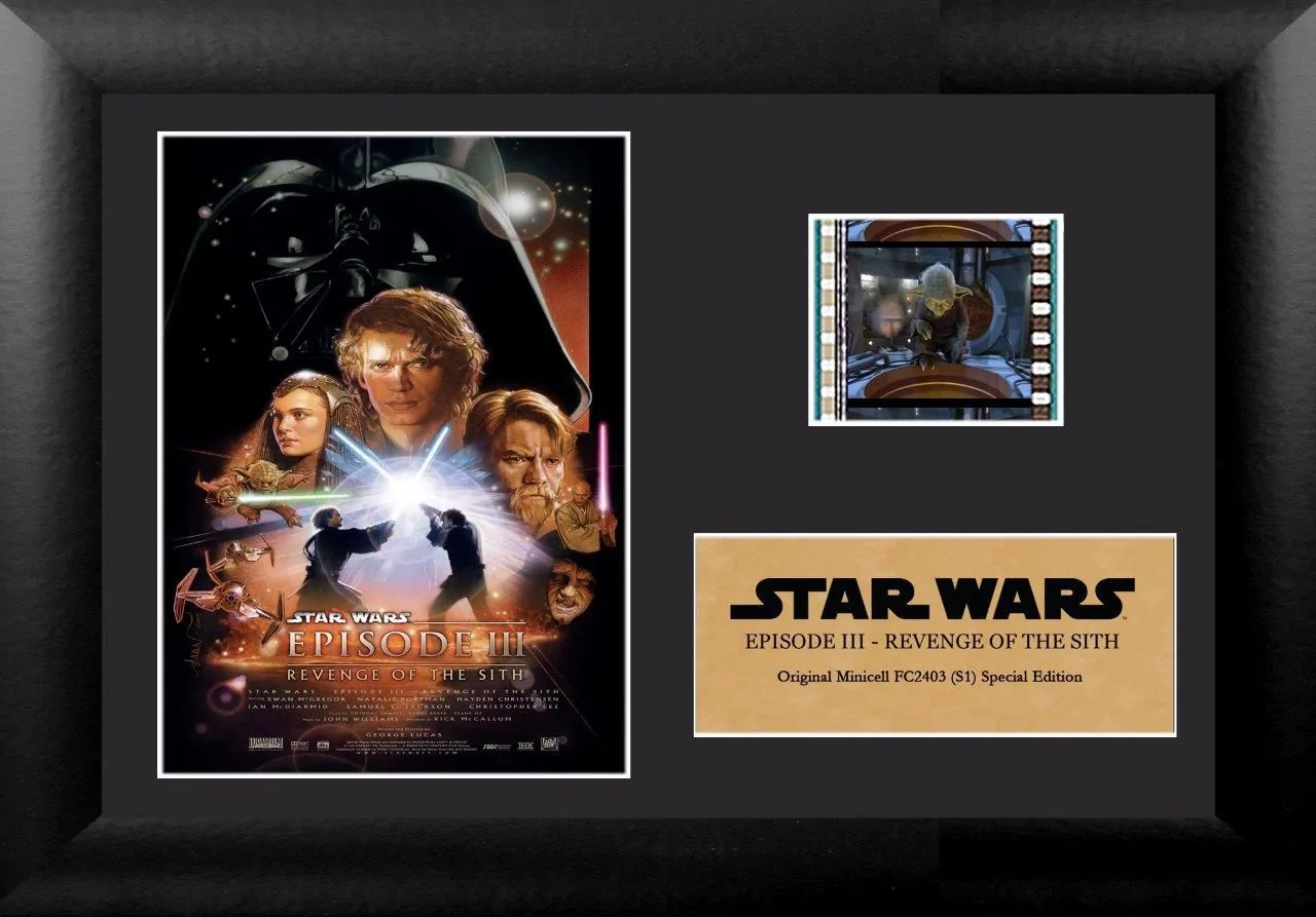 STAR WARS Episode III Revenge Of The Sith Mini Framed Film Cell Preorder