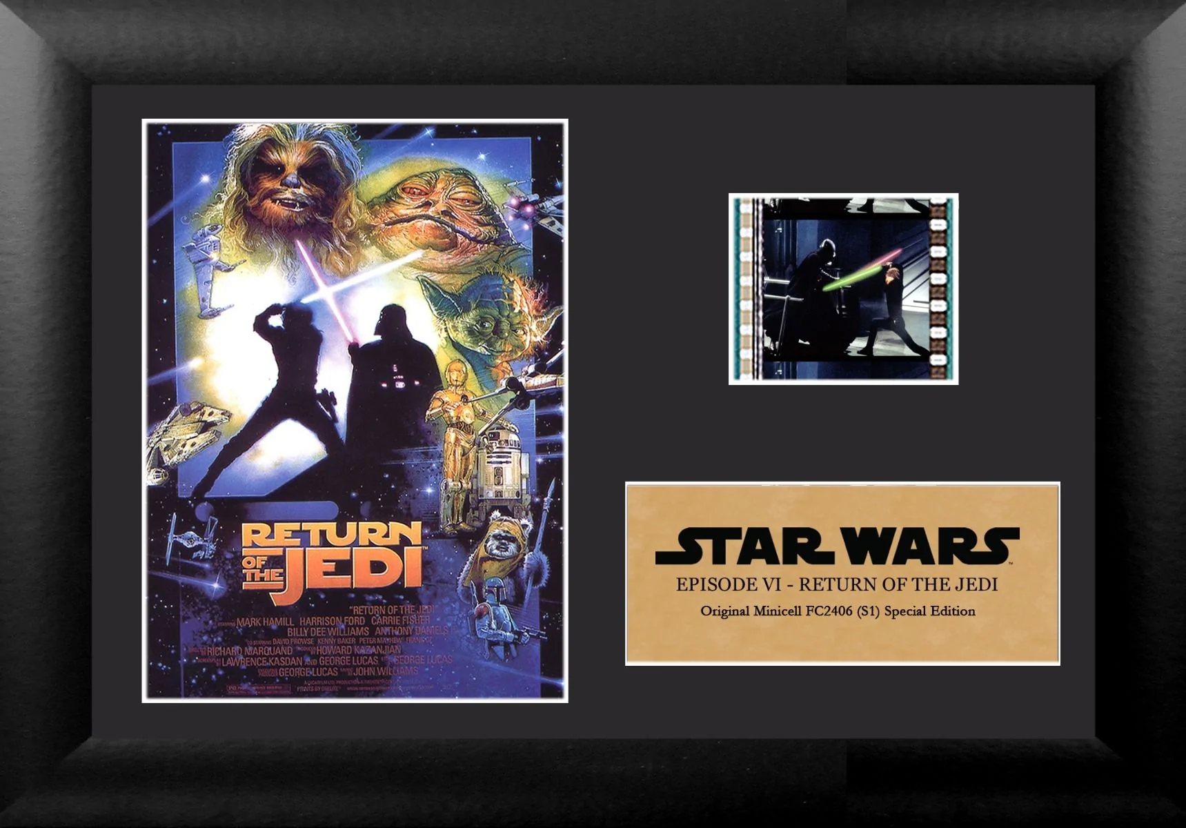 STAR WARS Episode VI Return Of The Jedi Mini Framed Film Cell Preorder