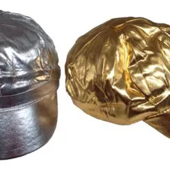 1970'S METALLIC GOLD OR SILVER MOD HAT