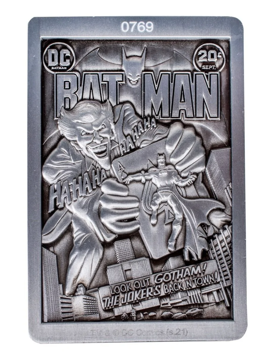 Batman,DC Comics,Joker Limited Edition Metal Collectible Ingot - Image 4