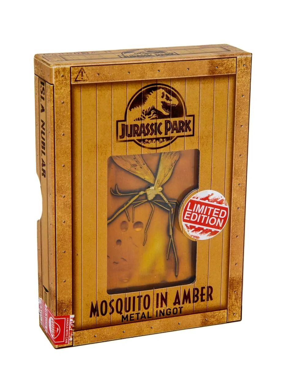 JURASSIC PARK Mosquito In Amber Limited Edition Ingot Preorder