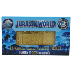 JURASSIC PARK Gyrosphere Limited Edition 24K Gold Plated Ticket