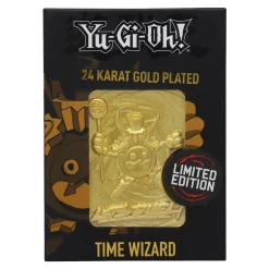 Yu-Gi-Oh Time Wizard Limited Edition 24K Gold Plated Metal Card