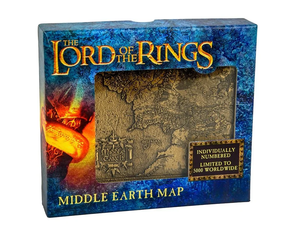 Lord Of The Rings Middle Earth Metal Map Preorder