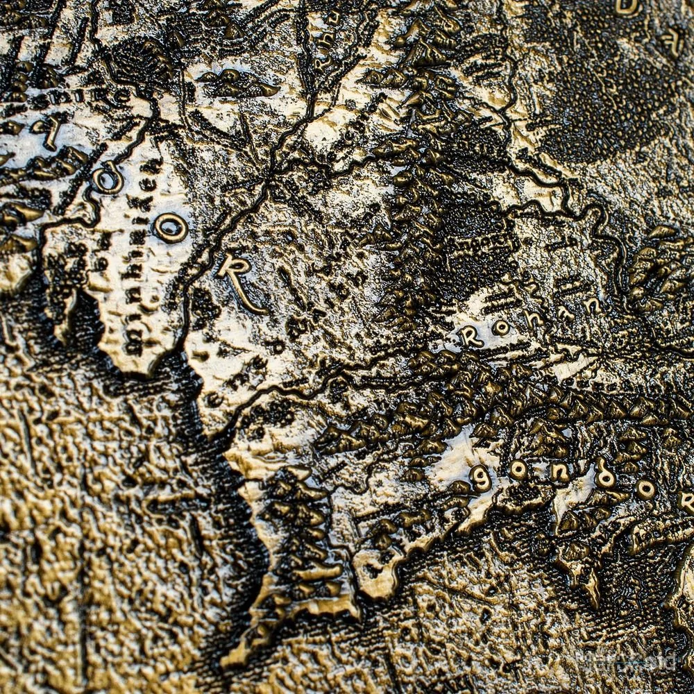 Lord Of The Rings Middle Earth Metal Map Preorder - Image 13