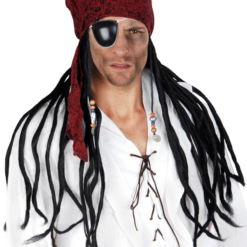 DELUXE PIRATE WIG WITH DREADS & SCARF