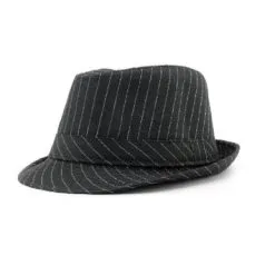 FEDORA/HAVANA/TRILBY TYPE PINSTRIPE HAT
