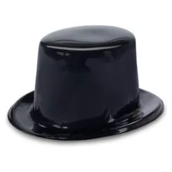 TOP HAT BLACK PLASTIC
