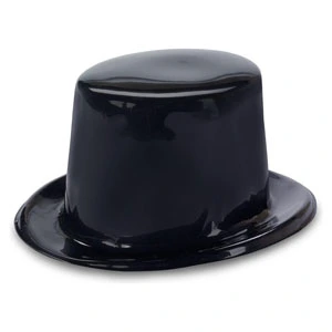 TOP HAT BLACK PLASTIC
