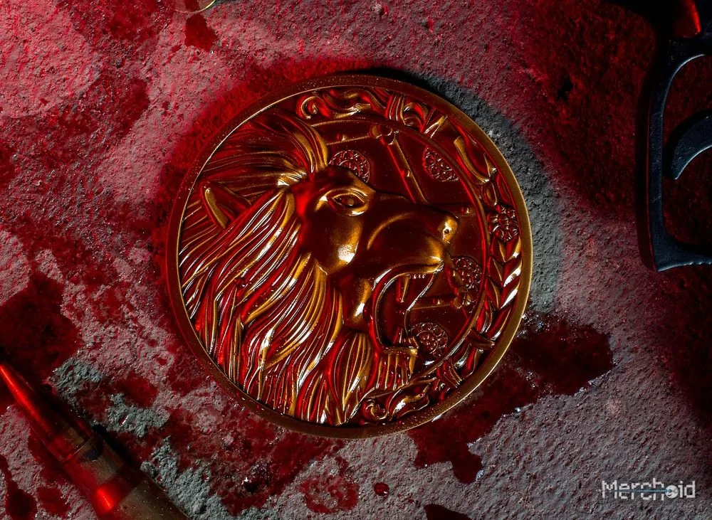 Resident Evil,Capcom Lion Limited Edition Metal Replica R.P.D. Medallion - Image 6