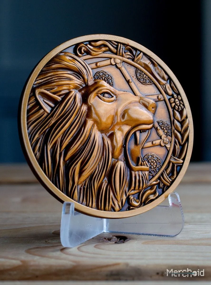 Resident Evil,Capcom Lion Limited Edition Metal Replica R.P.D. Medallion - Image 12