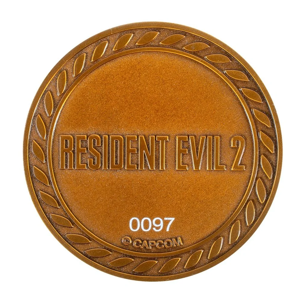 Resident Evil,Capcom Lion Limited Edition Metal Replica R.P.D. Medallion - Image 4