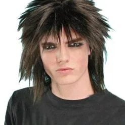 ROCK STAR WIG - BLACK