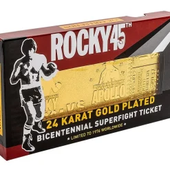 Rocky 45th Anniversary 24K Gold Plated Limited Edition Fight Ticket