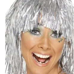 TINSEL WIG - SILVER