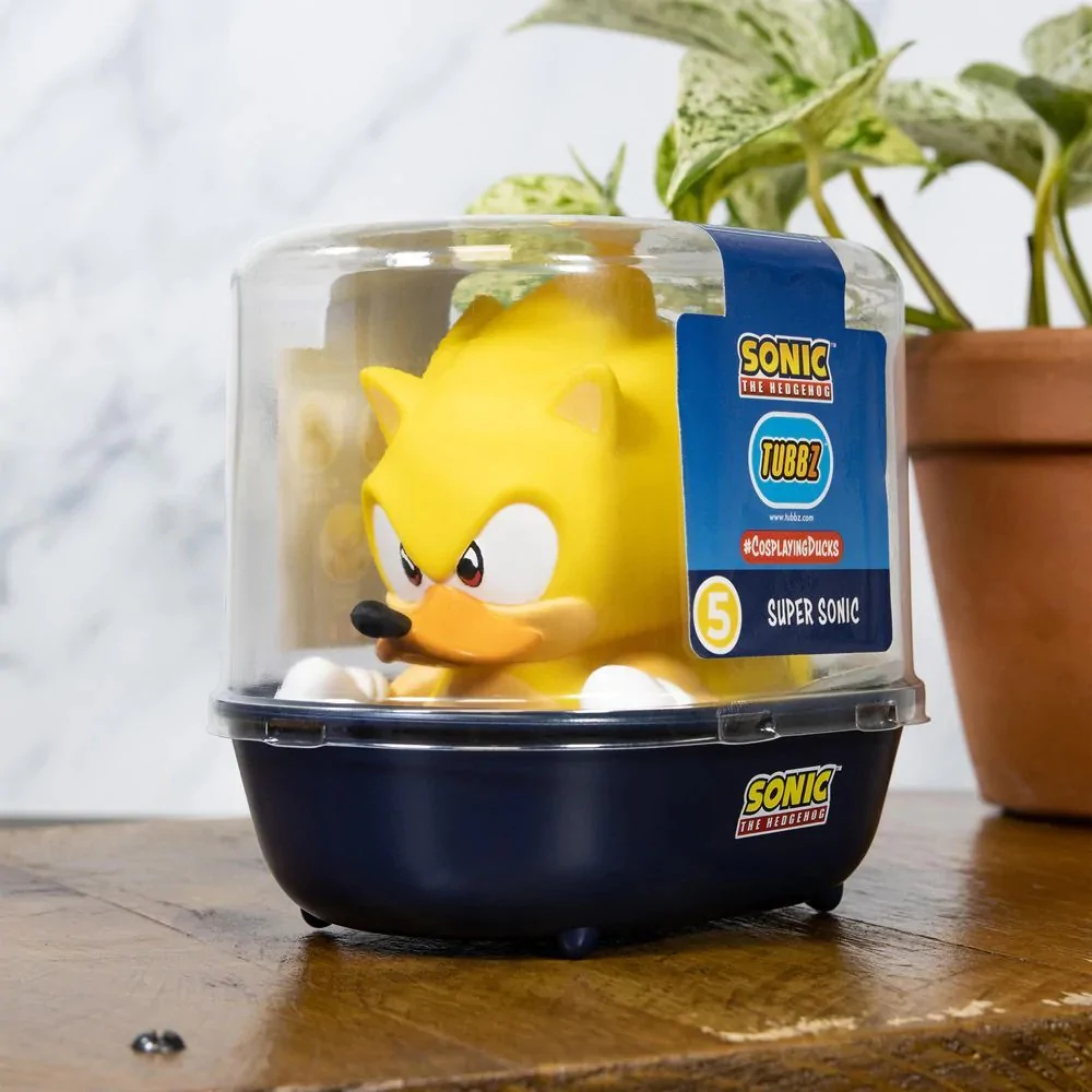 Sonic The Hedgehog Super Sonic Tubbz Rubber Duck Collectible - Image 2