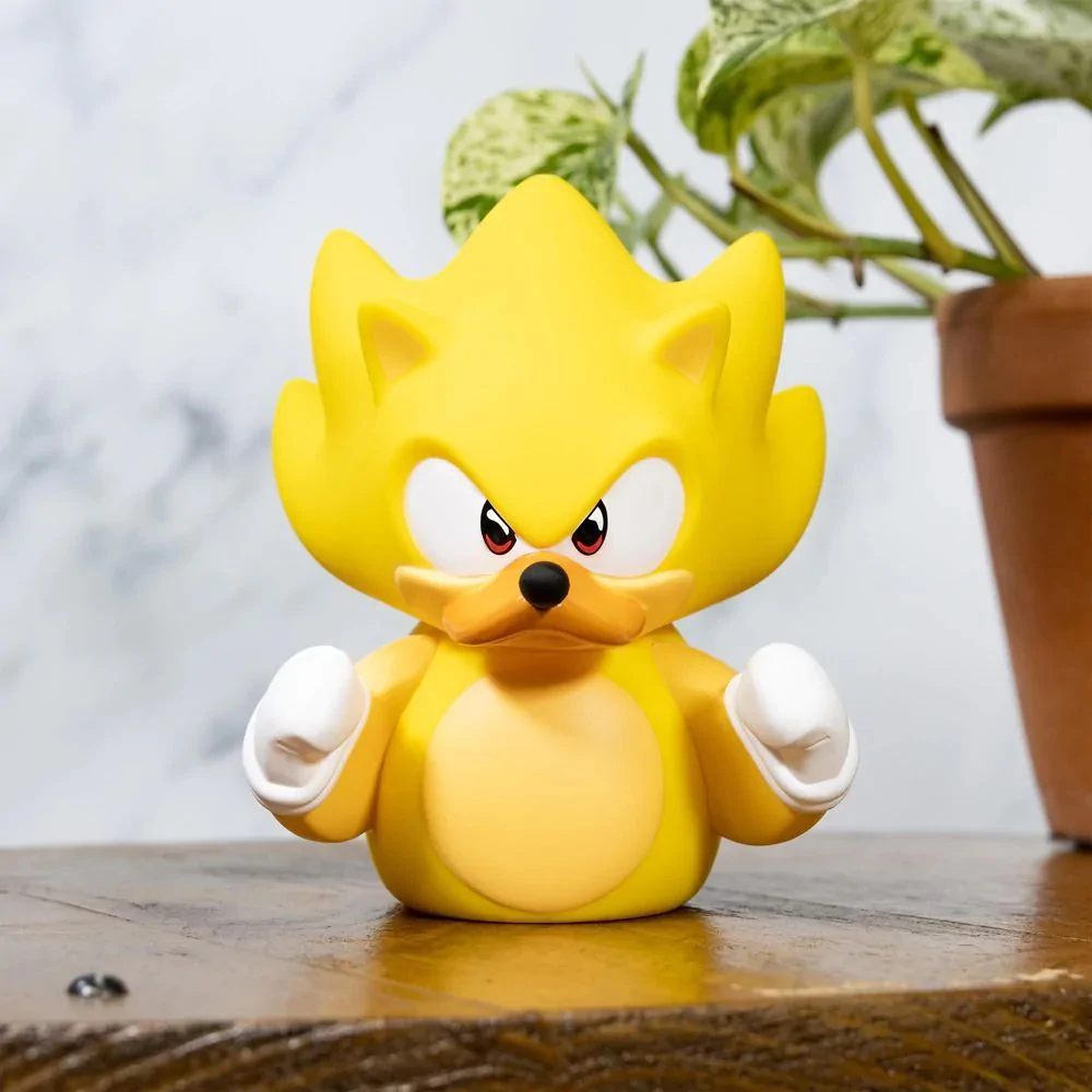 Sonic The Hedgehog Super Sonic Tubbz Rubber Duck Collectible