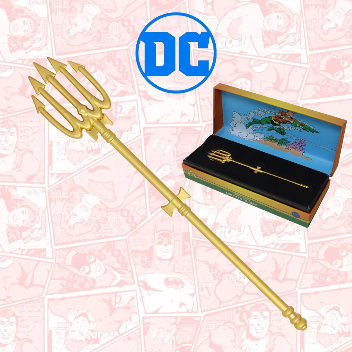 AQUAMAN Limited Edition 24K Gold Miniature Trident - Image 2