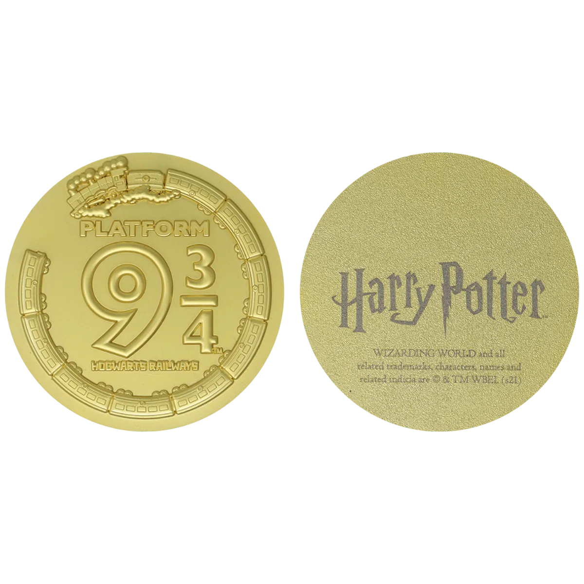 Harry Potter 24K Gold Plated Limited Edition Platform 9 3/4 Medallion - Image 6