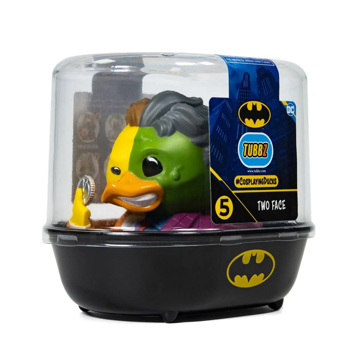 Batman,DC Comics Two-Face Tubbz Rubber Duck Collectible - Image 3