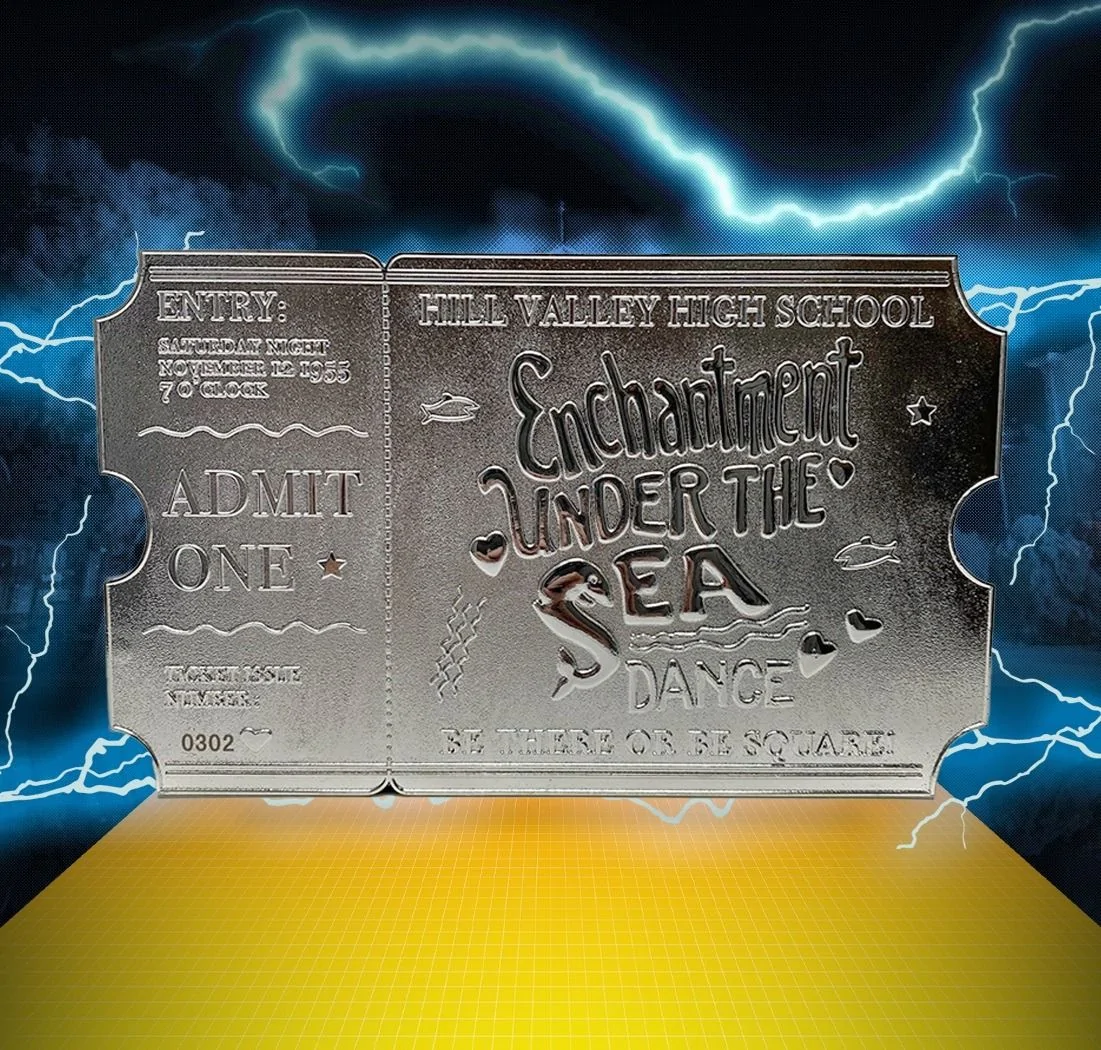 Back To The Future Limited Edition .999 Silver Plated Dance Ticket - Image 3