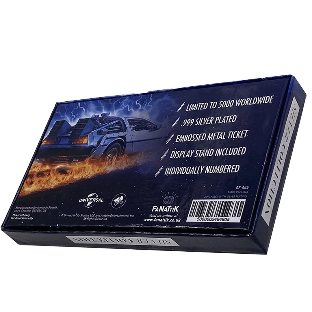 Back To The Future Limited Edition .999 Silver Plated Dance Ticket - Image 5