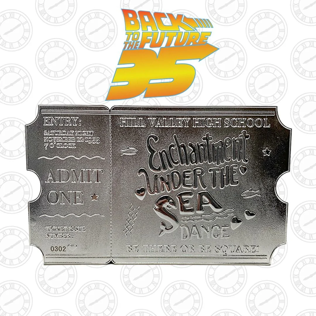 Back To The Future Limited Edition .999 Silver Plated Dance Ticket - Image 2