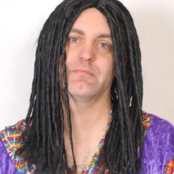 DREADLOCK RASTA WIG LONG BLACK